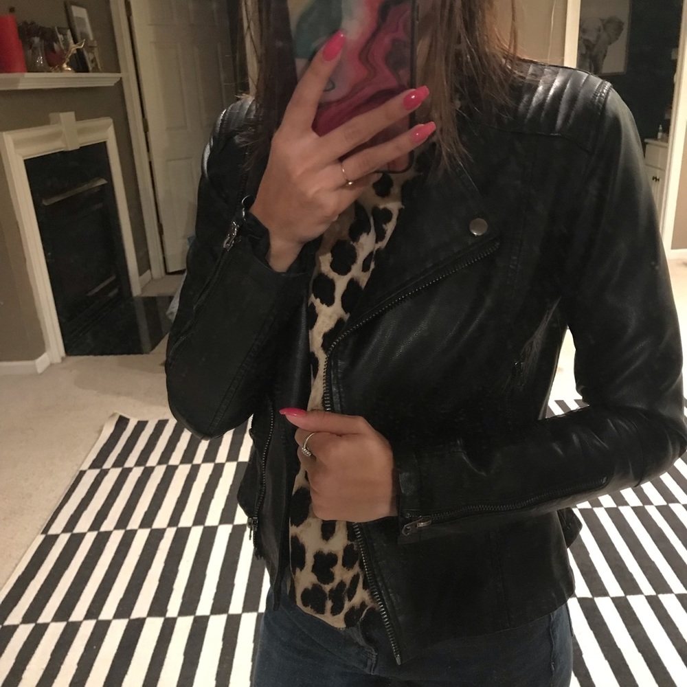 Topshop leather jacket